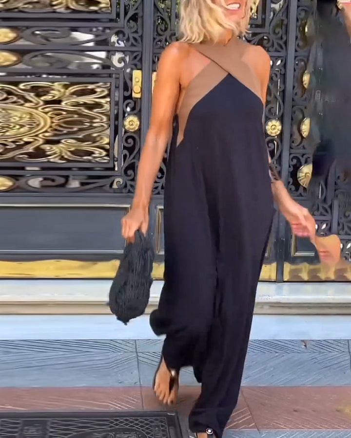 Sienna | Cross-Neck Maxi Dress