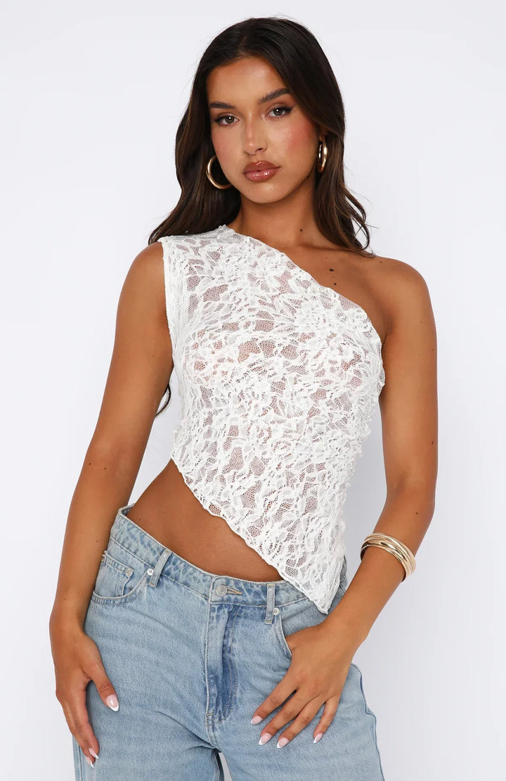 Phoenix - Lace Tie-Up Top