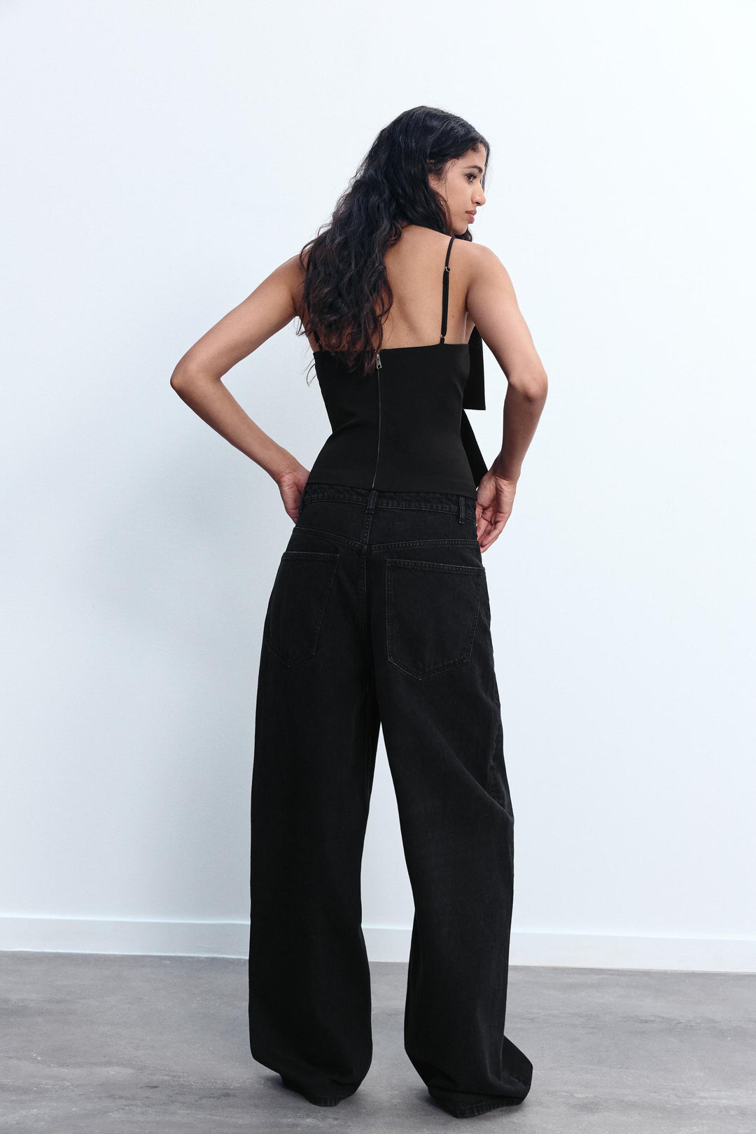 Indra - Shimmer Stylish Bow Top