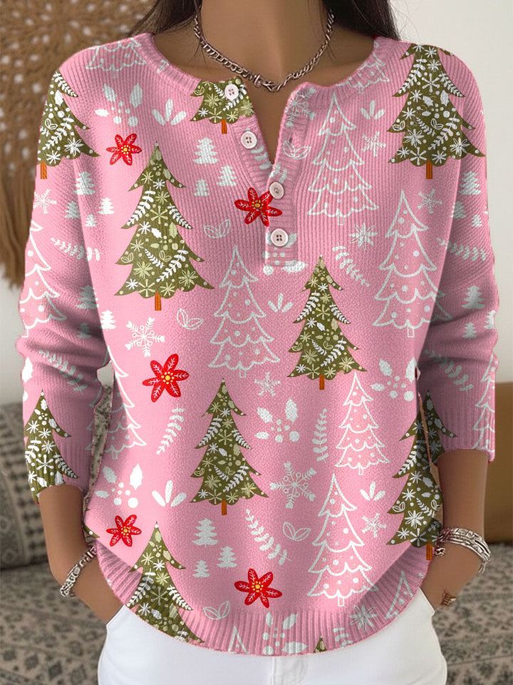 Edith | Christmas Jumper with Buttons
