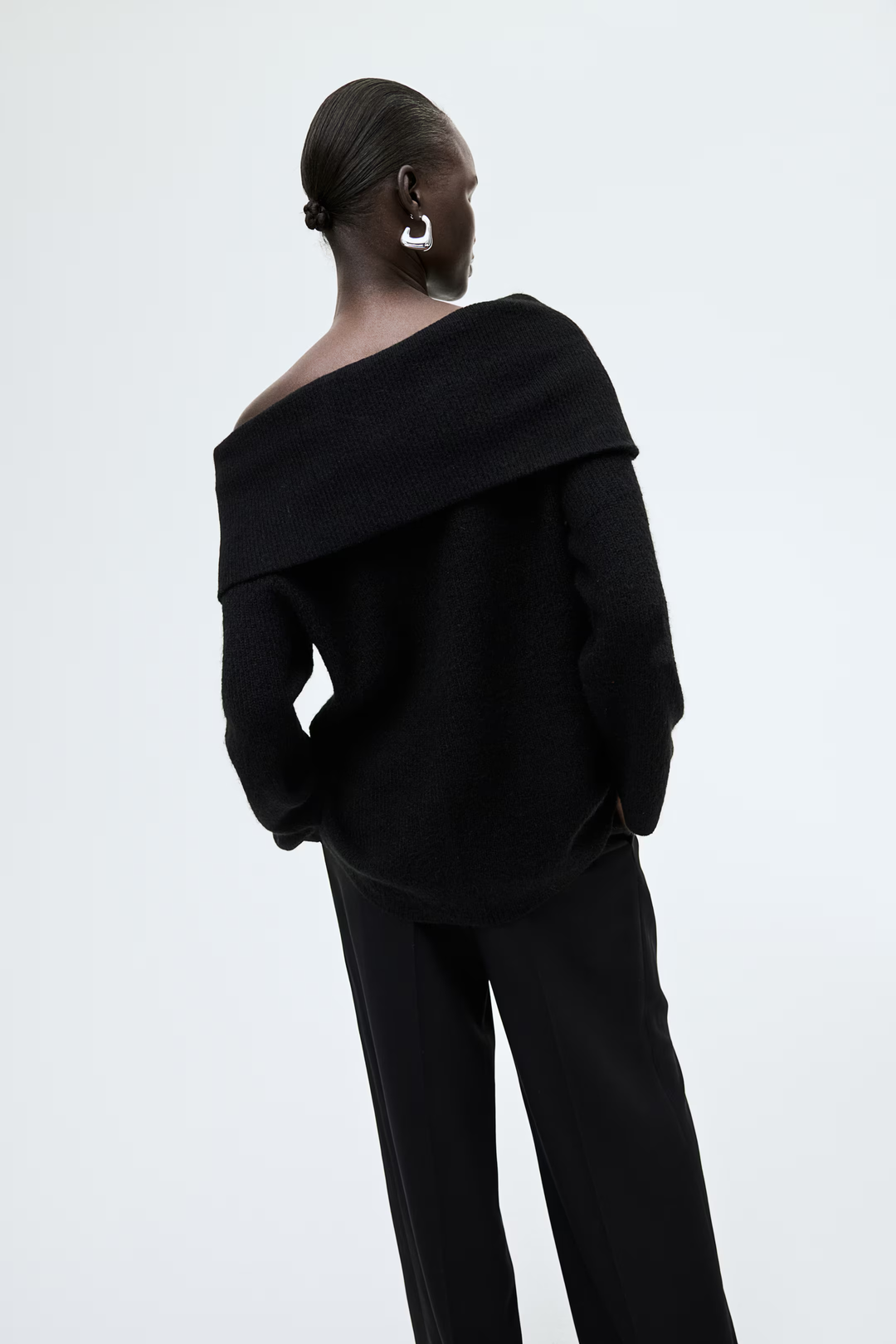 Joliana - Off-Shoulder Layered Knitted Top