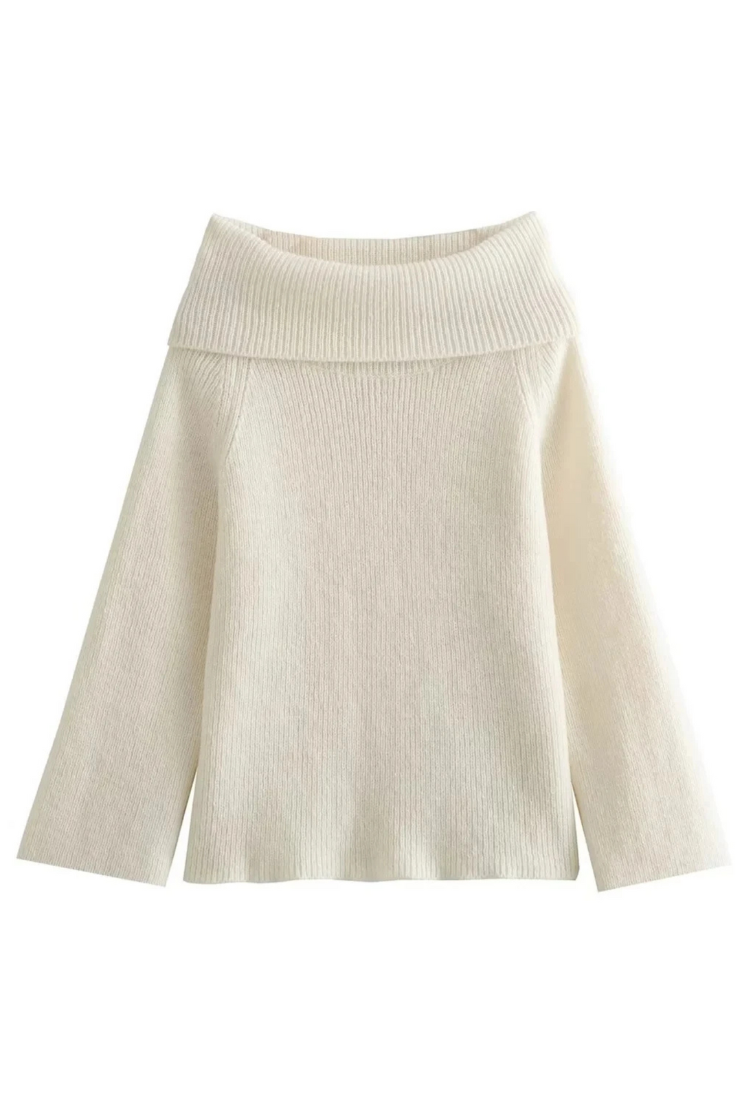 Joliana - Off-Shoulder Layered Knitted Top