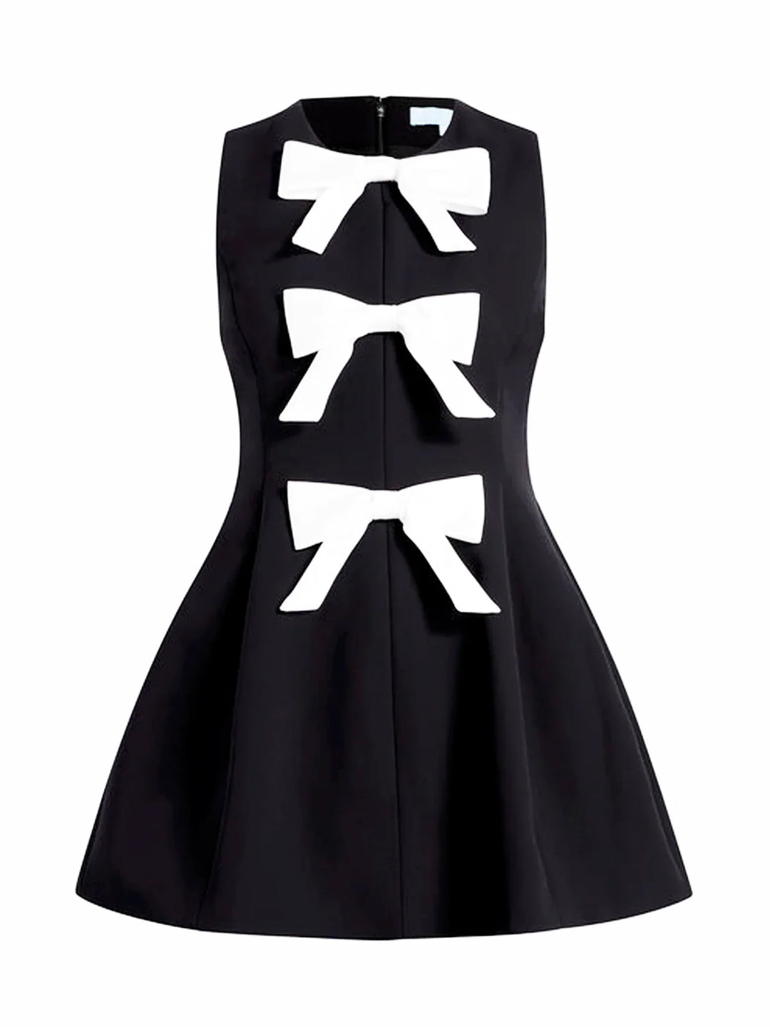 Devona - Front-Bow Frock Style Mini Dress