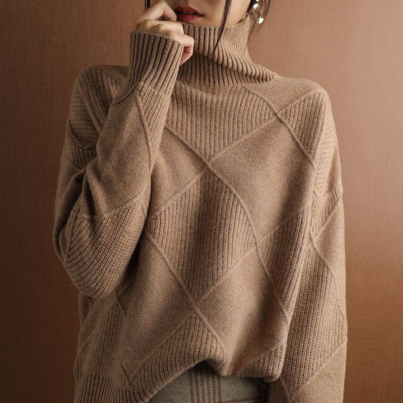 Zoe | Women's Large Wool Sweater