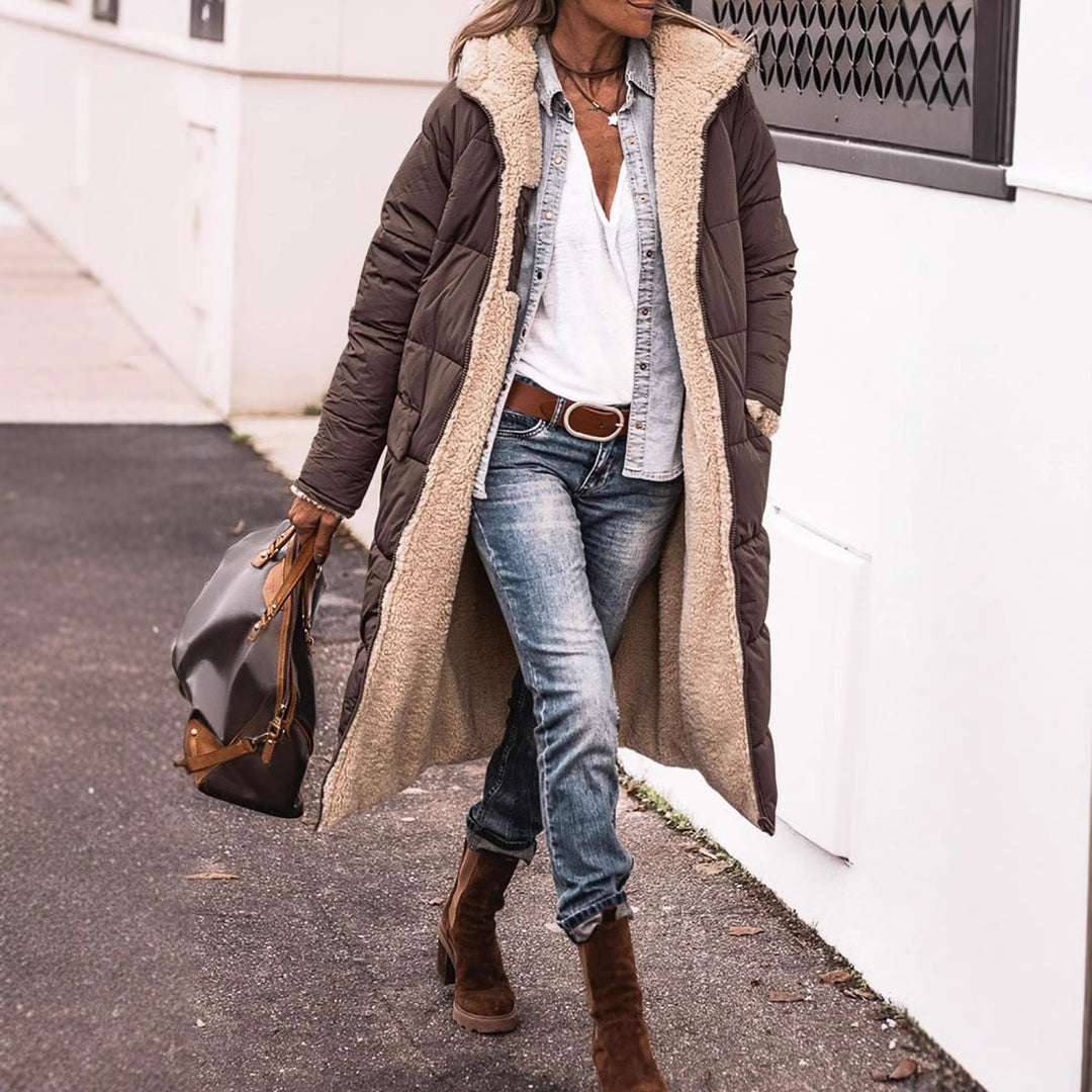 Harper | Long Fleece-Lined Winter Coat