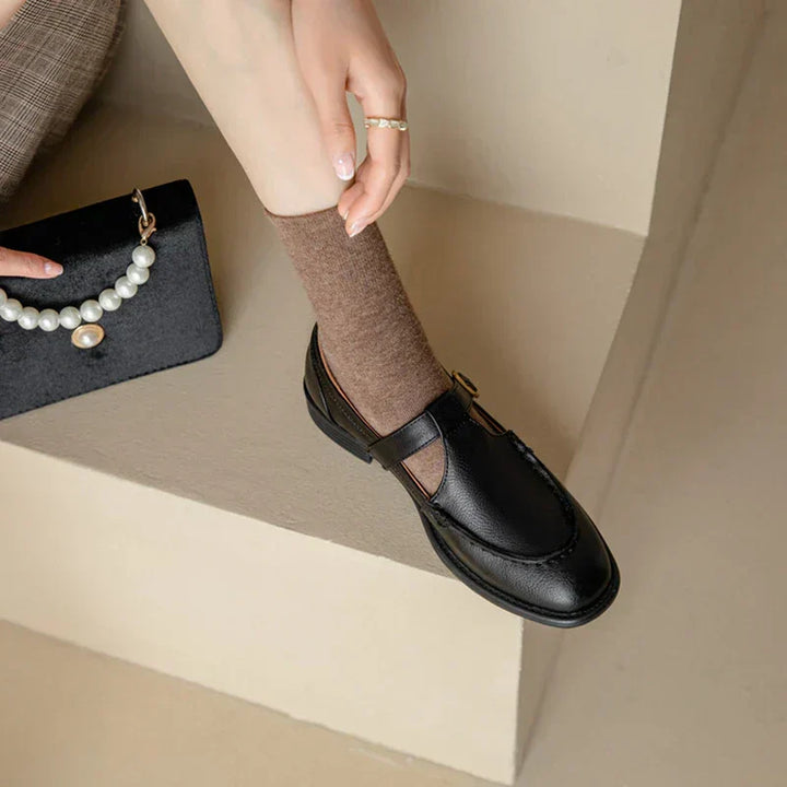 Nancy | Retro-Inspired Leather Shoes