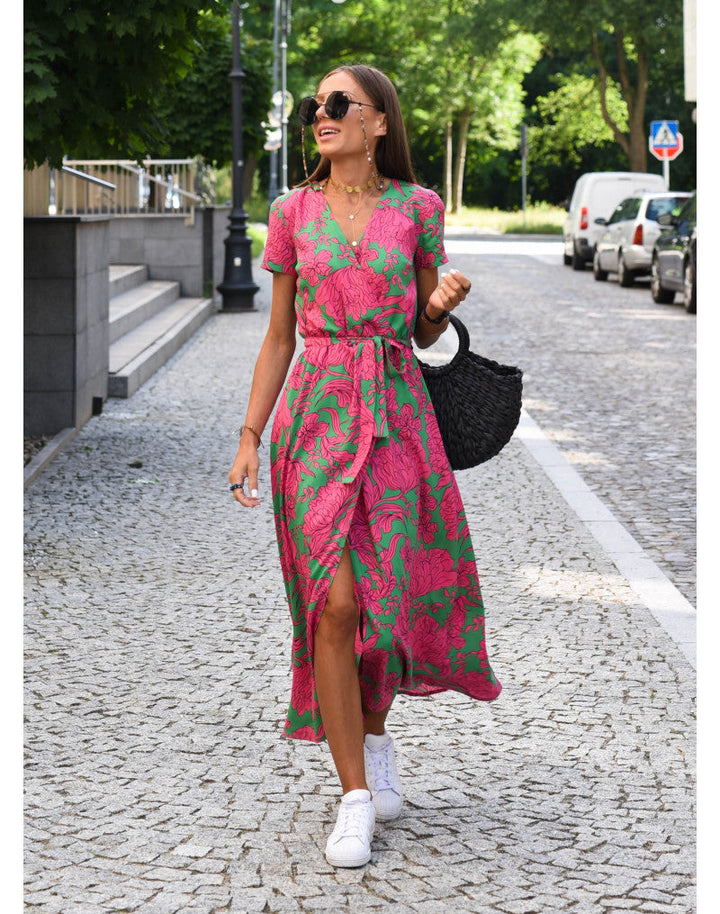 Yasmine | Stylish V-Neck Dress