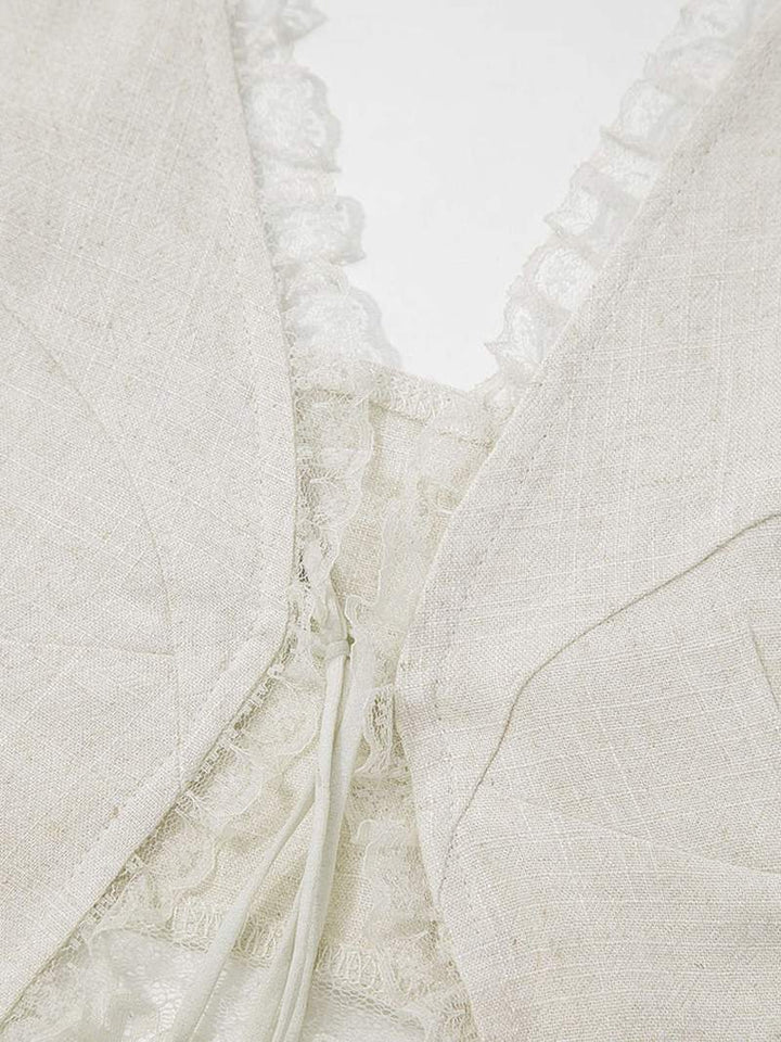 Breeze - Front Tie-Top with Lace Trims