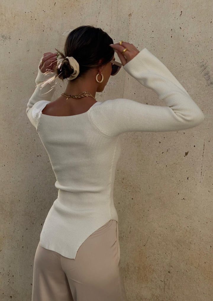 Monroe - Square Neck Bodycon Top