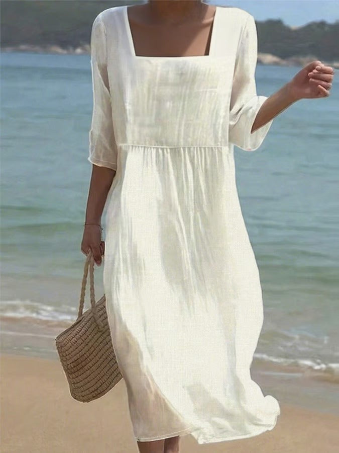 Amelia | Elegant Linen Dress