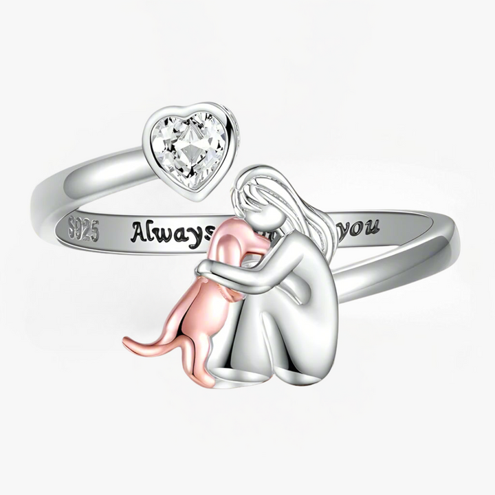 James & Claire | Dog Embrace Ring (Rose)