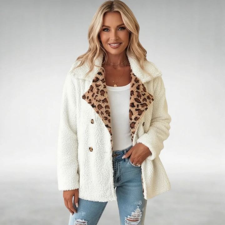 Lori™ Cozy Leopard Teddy Coat