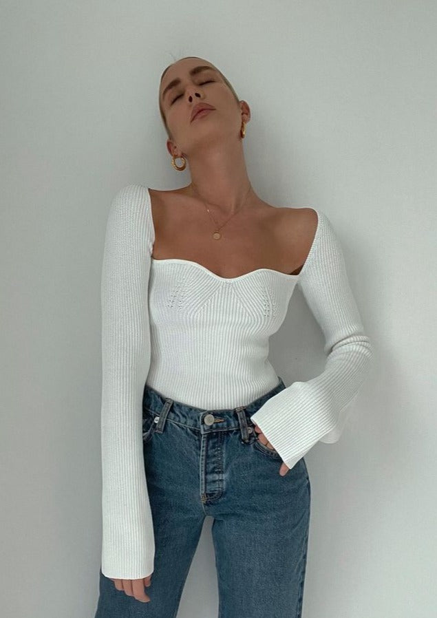 Monroe - Square Neck Bodycon Top